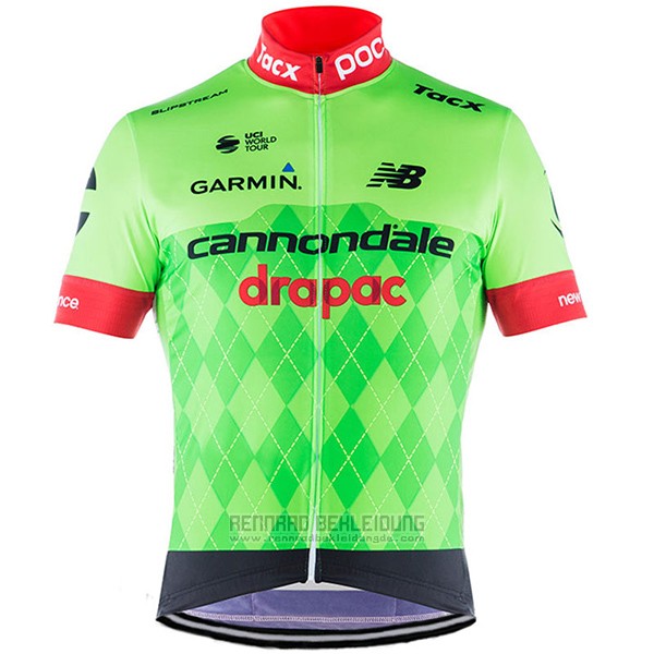 2017 Fahrradbekleidung Cannondale Drapac Grun Trikot Kurzarm und Tragerhose - zum Schließen ins Bild klicken